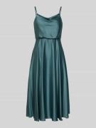 Jake*s Cocktail Cocktailkleid mit Wasserfall-Ausschnitt in Schilf Mela...