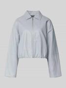 Jake*s Casual Regular Fit Jacke mit Umlegekragen in Hellblau, Größe 34