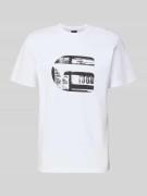 G-Star Raw Regular Fit T-Shirt mit Logo-Print Modell 'icon' in Weiss, ...