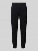 EA7 Emporio Armani Sweatpants aus Baumwoll-Mix in Black, Größe L