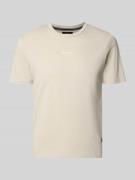 Replay Regular Fit T-Shirt mit Logo-Print in Sand, Größe L