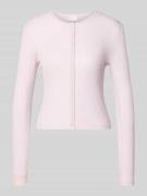 Jake*s Cocktail Strickjacke aus Viskose-Mix in Hellrosa Melange, Größe...