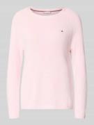 Tommy Hilfiger Regular Fit Pullover aus reiner Baumwolle in Rosa, Größ...