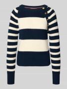 Tommy Hilfiger Regular Fit Strickpullover aus reiner Baumwolle in Mari...