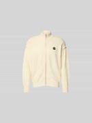 Kenzo Relaxed Fit Strickjacke mit Woll-Anteil in Offwhite, Größe L