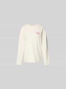 Kenzo Relaxed Fit Longsleeve aus Baumwolle in Ecru, Größe L