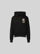 Kenzo Oversized Hoodie aus reiner Baumwolle in Black, Größe L
