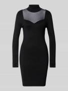 Guess Slim Fit Kleid aus Viskose-Mix mit Ziersteinbesatz Modell 'Lucy'...