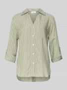 s.Oliver RED LABEL Regular Fit Langarmbluse aus reiner Viskose in Khak...