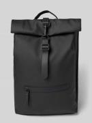RAINS Rolltop-Rucksack mit verstellbaren Schulterriemen in Black, Größ...