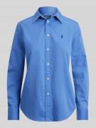 Polo Ralph Lauren Slim Fit Hemdbluse aus reiner Baumwolle in Royal, Gr...