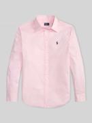 Polo Ralph Lauren Slim Fit Hemdbluse aus reiner Baumwolle in Rose, Grö...