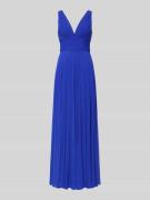 Mascara Abendkleid mit tiefem Herz-Ausschnitt in Royal, Größe 32