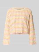 Only Regular Fit Strickpullover aus Baumwoll-Mix Modell 'ASA' in Hellg...