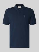 Calvin Klein Jeans Straight Fit Poloshirt mit Label-Stitching in Marin...