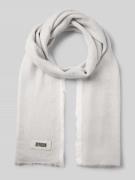Drykorn Schal mit Label-Detail und Leinen-Anteil Modell 'PLINA' in Mit...