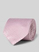 OLYMP Seidenkrawatte im Allover-Look (7,5 cm) in Rose, Größe 1