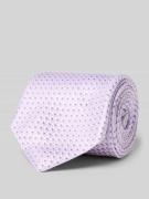 OLYMP Seidenkrawatte im Allover-Look (7,5 cm) in Flieder, Größe 1