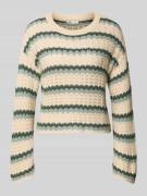 Only Regular Fit Strickpullover aus Baumwoll-Mix Modell 'ASA' in Schil...