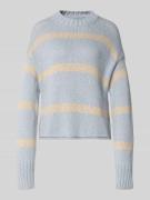 Marc O'Polo Regular Fit Strickpullover aus Baumwoll-Mix in Hellblau, G...