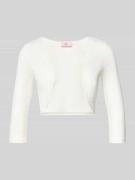 V.M. Bolero aus Viskose-Mix mit 3/4-Arm in Offwhite, Größe 32
