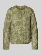 camel active Steppjacke mit Rundhalsausschnitt in Oliv, Größe 36