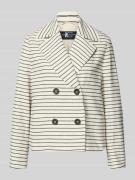 Luisa Cerano Blazer mit Reverskragen und Leistentaschen in Offwhite, G...