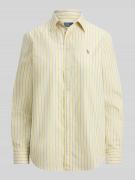 Polo Ralph Lauren Regular Fit Hemdbluse aus reiner Baumwolle in Hellge...