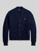 Polo Ralph Lauren Regular Fit Strickjacke aus reiner Baumwolle in Mari...
