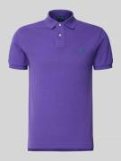 Polo Ralph Lauren Slim Fit Poloshirt aus reiner Baumwolle in Violett, ...