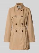 Only Regular Fit Trenchcoat mit doppelreihiger Knopfleiste Modell 'VAL...