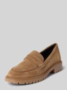 Tamaris Slipper aus echtem Leder Modell 'Chunky Loafer' in Camel, Größ...