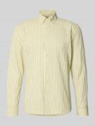 MCNEAL Slim Fit Freizeithemd aus reiner Baumwolle in Hellgelb, Größe L