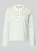 Christian Berg Woman Longsleeve mit Knopfleiste und Rüschen in Mint, G...