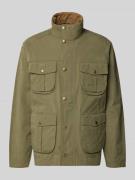 Barbour Regular Fit Jacke aus Baumwoll-Mix Modell 'SANDERLING' in Oliv...