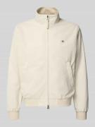 Gant Jacke mit Stehkragen und Zweiwege-Reißverschluss in Beige, Größe ...
