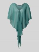 Vera Mont Stola aus Chiffon mit Knopfverschluss in Smaragd, Größe L