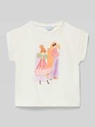 Mayoral T-Shirt mit Motiv-Print in Offwhite, Größe 104