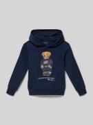 Polo Ralph Lauren Kids Regular Fit Hoodie mit Polo Bear Print in Marin...