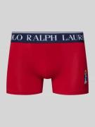 Polo Ralph Lauren Underwear Trunks aus Baumwoll-Mix mit Polo Bear in R...