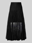 Copenhagen Muse Spitzenrock in A-Linie Modell 'LEA' in Black, Größe L