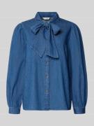 B.Young Regular Fit Schluppenbluse im Denim-Look Modell 'KAIRON' in Je...