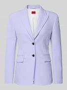 HUGO Slim Fit Longblazer mit Abnähern Modell 'ASMALLA-1' in Flieder, G...