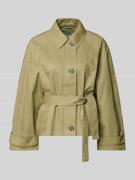 JAKE*S STUDIO WOMAN Trenchcoat mit Bindegürtel und Ärmelriegeln in Cam...