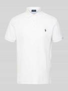 Polo Ralph Lauren Slim Fit Poloshirt aus reiner Baumwolle in Offwhite,...