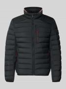 Tom Tailor Regular Fit Steppjacke mit Stehkragen in Black, Größe L