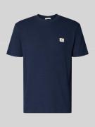 Calvin Klein Jeans Regular Fit T-Shirt mit Logo-Patch in Marine, Größe...