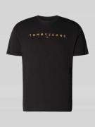 Tommy Jeans Regular Fit T-Shirt aus reiner Baumwolle in Black, Größe L