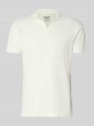 Blend Regular Fit Polo-Shirt mit Strukturmuster Modell 'Heskild' in Of...
