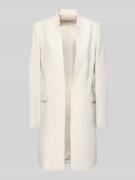 Jake*s Collection Blazer in Überlänge in Ecru, Größe 32